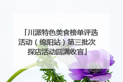 川派特色美食榜单评选活动（绵阳站）第三批次探店活动圆满收官