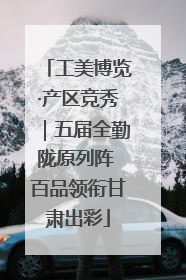 工美博览·产区竞秀｜五届全勤陇原列阵 百品领衔甘肃出彩