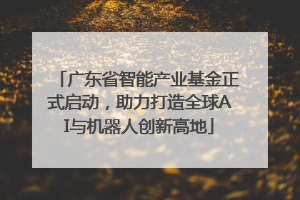 广东省智能产业基金正式启动，助力打造全球AI与机器人创新高地