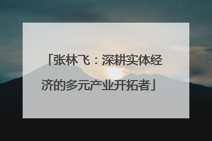 张林飞：深耕实体经济的多元产业开拓者