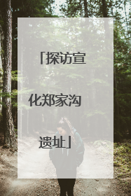 探访宣化郑家沟遗址