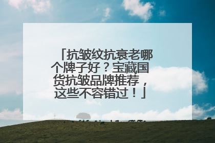 抗皱纹抗衰老哪个牌子好？宝藏国货抗皱品牌推荐，这些不容错过！