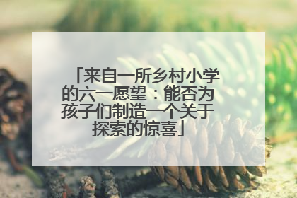 来自一所乡村小学的六一愿望：能否为孩子们制造一个关于探索的惊喜