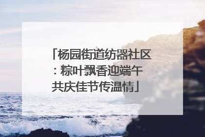 杨园街道纺器社区：粽叶飘香迎端午 共庆佳节传温情