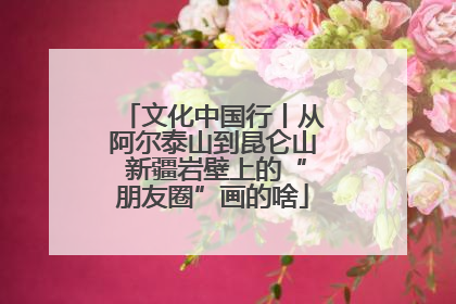 文化中国行丨从阿尔泰山到昆仑山 新疆岩壁上的“朋友圈”画的啥