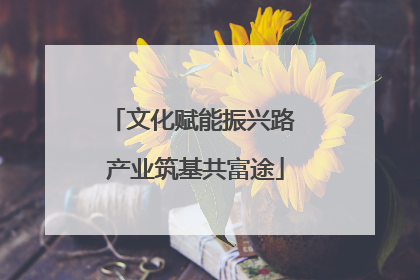 文化赋能振兴路 产业筑基共富途