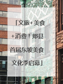 文旅+美食+消费！郏县首届东坡美食文化季启幕