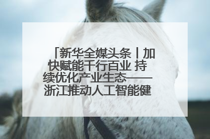 新华全媒头条丨加快赋能千行百业 持续优化产业生态——浙江推动人工智能健康有序发展观察