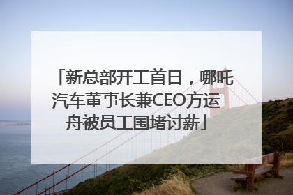 新总部开工首日，哪吒汽车董事长兼CEO方运舟被员工围堵讨薪