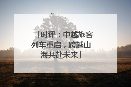 时评：中越旅客列车重启，跨越山海共赴未来
