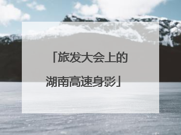 旅发大会上的湖南高速身影