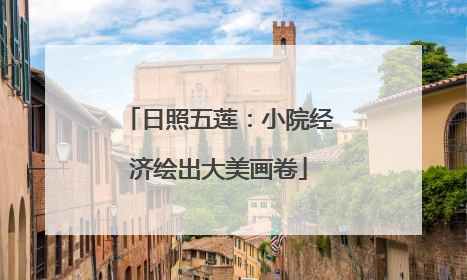日照五莲：小院经济绘出大美画卷