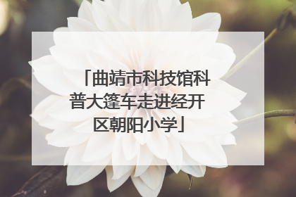 曲靖市科技馆科普大篷车走进经开区朝阳小学
