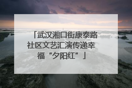 武汉湘口街康泰路社区文艺汇演传递幸福“夕阳红”