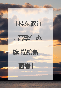 桂东沤江：高擎生态旗 描绘新画卷