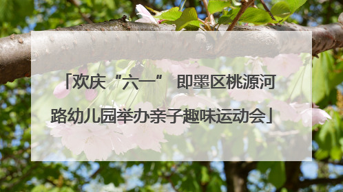 欢庆“六一” 即墨区桃源河路幼儿园举办亲子趣味运动会