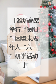 潍坊高密举行“暖阳”困境未成年人“六一”研学活动