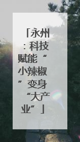 永州：科技赋能“小辣椒”变身“大产业”
