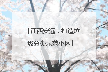 江西安远：打造垃圾分类示范小区