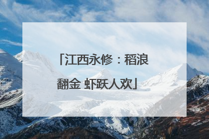江西永修：稻浪翻金 虾跃人欢