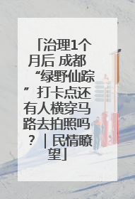 治理1个月后 成都“绿野仙踪”打卡点还有人横穿马路去拍照吗？｜民情瞭望