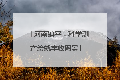 河南镇平：科学测产绘就丰收图景