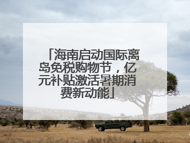 海南启动国际离岛免税购物节，亿元补贴激活暑期消费新动能