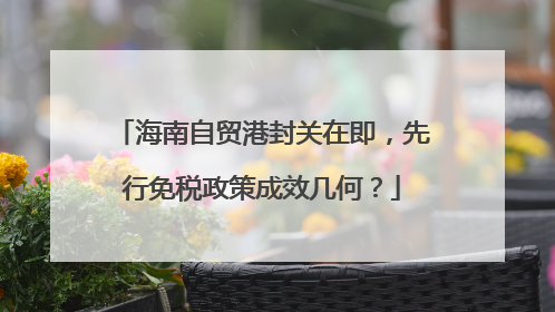 海南自贸港封关在即，先行免税政策成效几何？