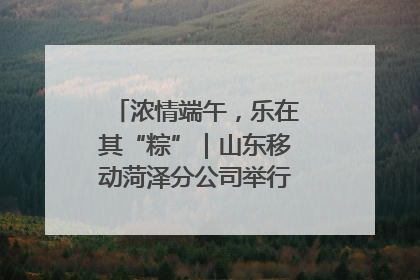 浓情端午，乐在其“粽”｜山东移动菏泽分公司举行端午节主题活动