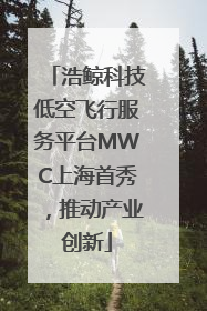 浩鲸科技低空飞行服务平台MWC上海首秀，推动产业创新