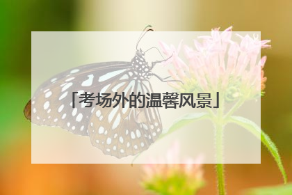 考场外的温馨风景