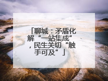 聊城：矛盾化解“一站集成”，民生关切“触手可及”