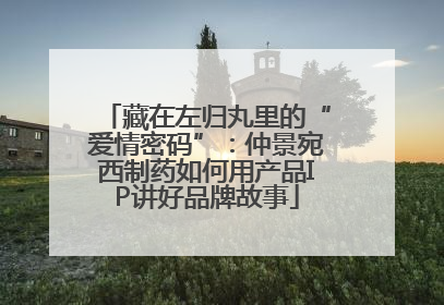 藏在左归丸里的“爱情密码”：仲景宛西制药如何用产品IP讲好品牌故事