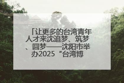 让更多的台湾青年人才来沈追梦、筑梦、圆梦——沈阳市举办2025“台湾博士沈阳行”活动
