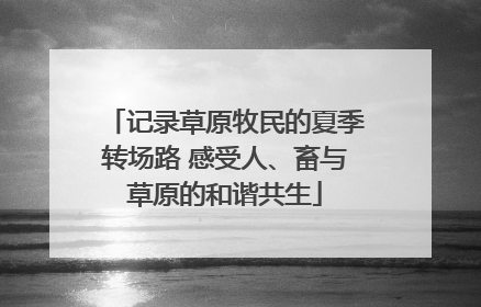 记录草原牧民的夏季转场路 感受人、畜与草原的和谐共生
