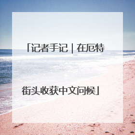 记者手记｜在厄特街头收获中文问候
