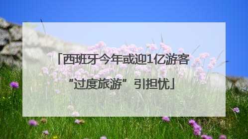 西班牙今年或迎1亿游客 “过度旅游”引担忧
