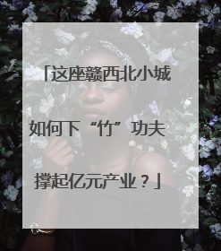 这座赣西北小城如何下“竹”功夫撑起亿元产业？
