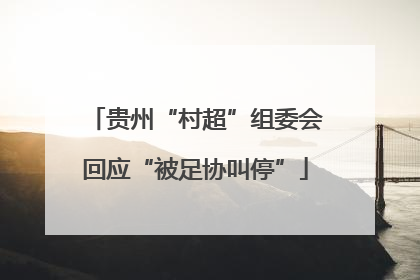 贵州“村超”组委会回应“被足协叫停”