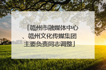 赣州市融媒体中心、赣州文化传媒集团主要负责同志调整