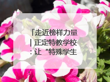 走近榜样力量｜正定特教学校：让“特殊学生”不再特殊