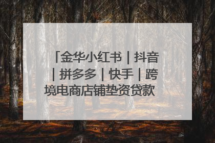 金华小红书｜抖音｜拼多多｜快手｜跨境电商店铺垫资贷款企业-漫商易