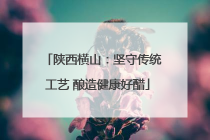 陕西横山:坚守传统工艺 酿造健康好醋