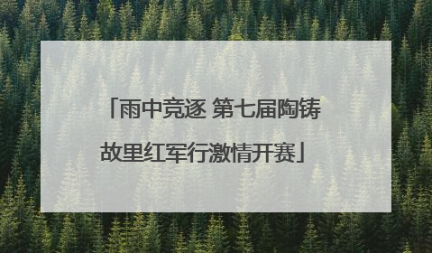 雨中竞逐 第七届陶铸故里红军行激情开赛