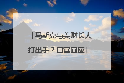 马斯克与美财长大打出手？白宫回应