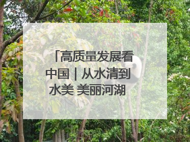 高质量发展看中国｜从水清到水美 美丽河湖扮靓美丽乡村