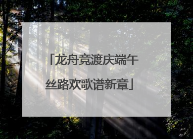 龙舟竞渡庆端午 丝路欢歌谱新章