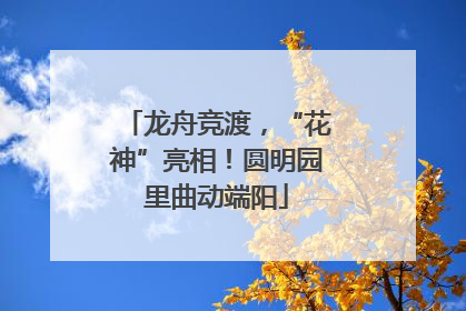 龙舟竞渡，“花神”亮相！圆明园里曲动端阳