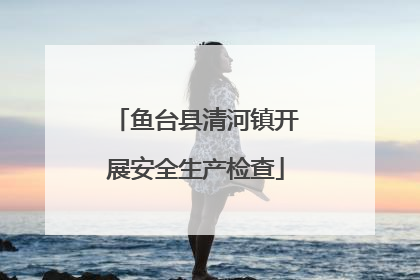 鱼台县清河镇开展安全生产检查