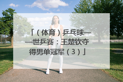 （体育）乒乓球——世乒赛：王楚钦夺得男单冠军（3）